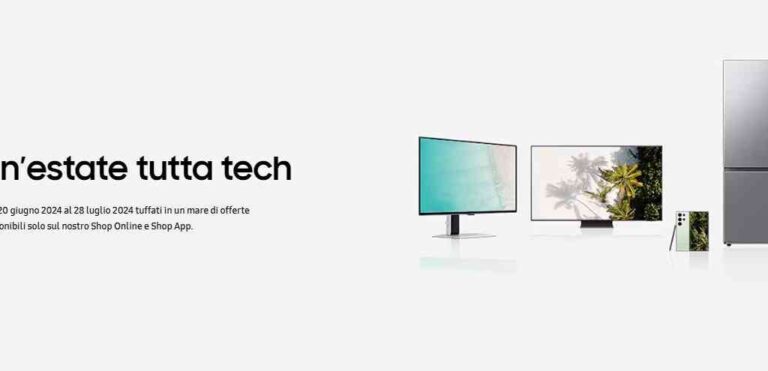 Samsung e le Offerte su Smartphone, TV ed Elettrodomestici per una estate tutte tech