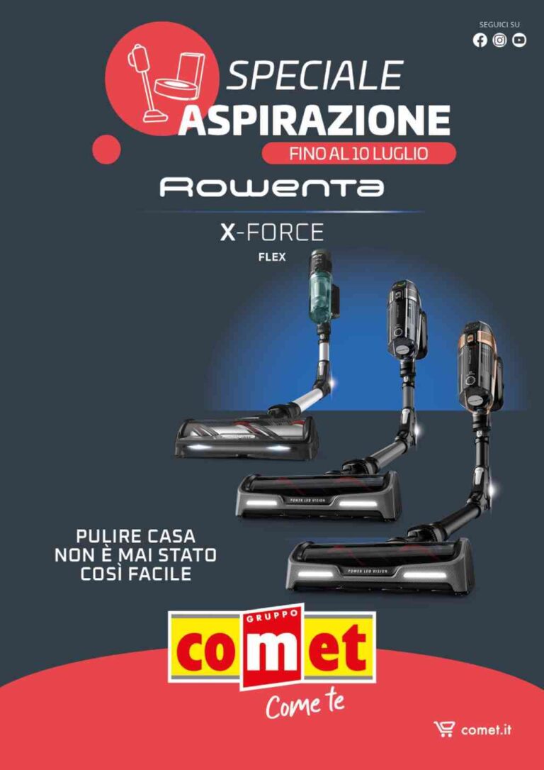 Volantino Comet Aspirapolvere fino al 10 luglio 2024