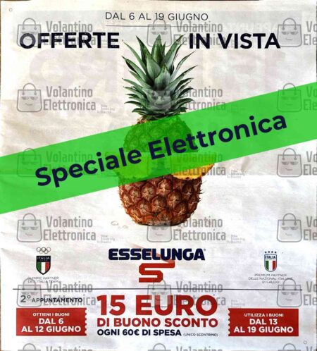 Volantino Esselunga Elettronica dal 6 al 19 giugno 2024