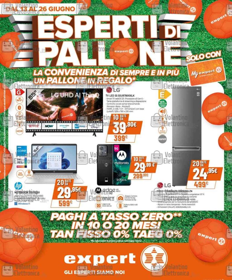 Expert: le offerte degli Esperti di Pallone dal 13 al 26 giugno 2024