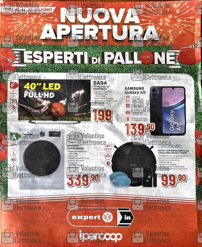 Nuova apertura Expert: il volantino dal 13 giugno 2024