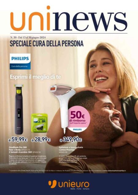 Volantino Unieuro Persona dal 13 al 30 giugno 2024