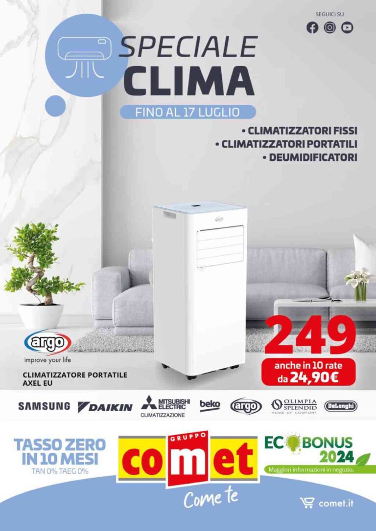 Volantino Comet Clima fino al 17 luglio 2024