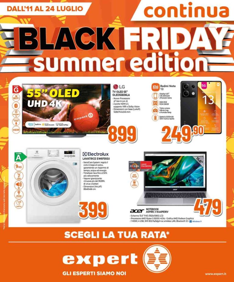 Volantino Expert dal 11 al 24 luglio 2024