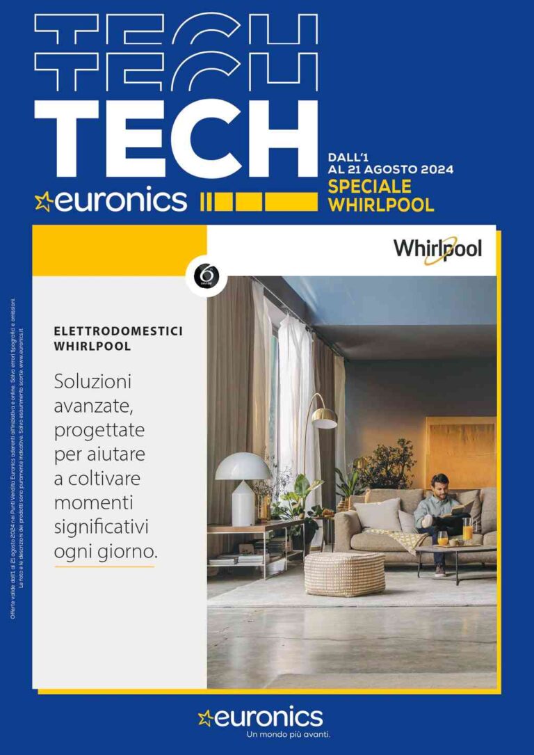 Offerte Euronics su elettrodomestici Whirlpool